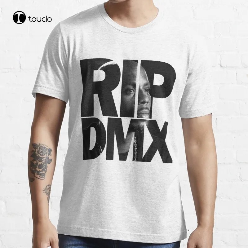 Винтажная хлопчатобумажная футболка Rip Dmx с принтом в стиле ретро