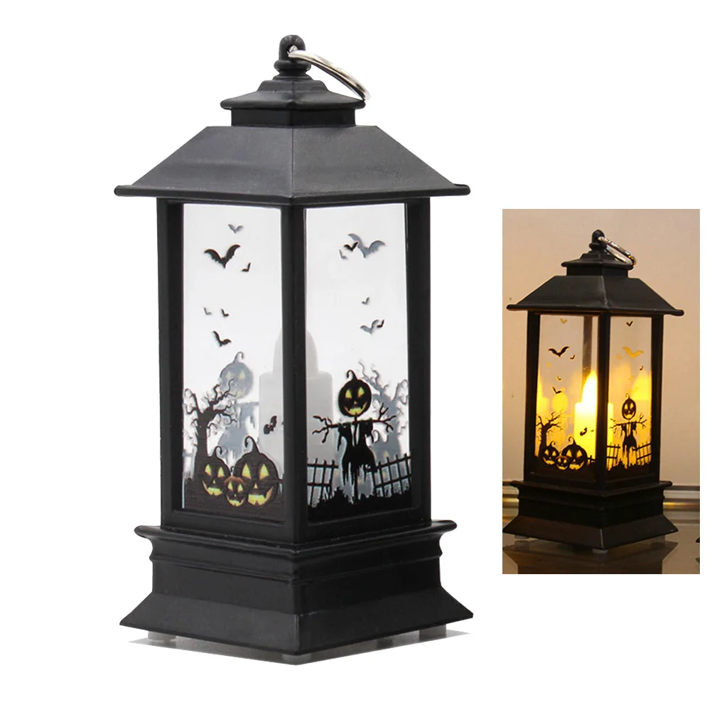 

1PC Tea Flameless Window Lights Moroccan Lantern Lighted Pumpkin Decor