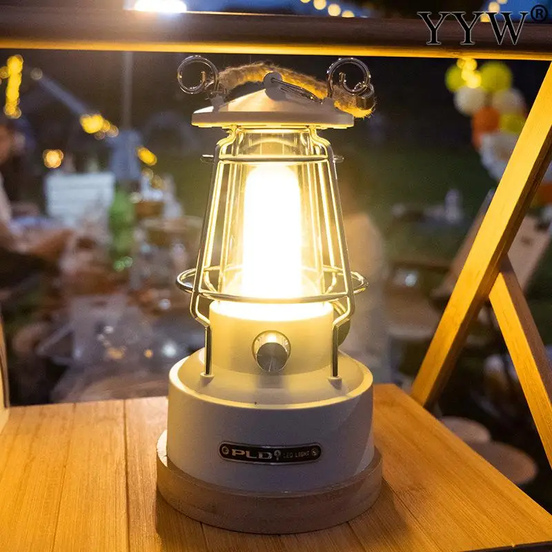 Купи Led Glow Camping Lantern Rechargeable Metal Plastic Portable Handheld Lamp Outdoor Camp Hiking With Usb Charge за 2,004 рублей в магазине AliExpress