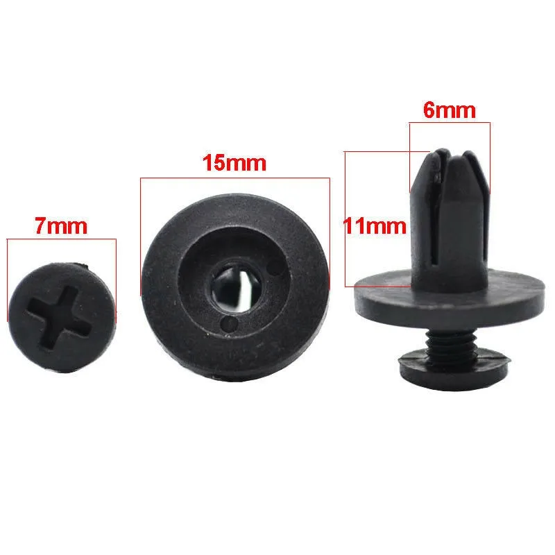 

Kit Clips Moulding Car Fastener Plastic Push Pin Rivet Side Skirts Trim