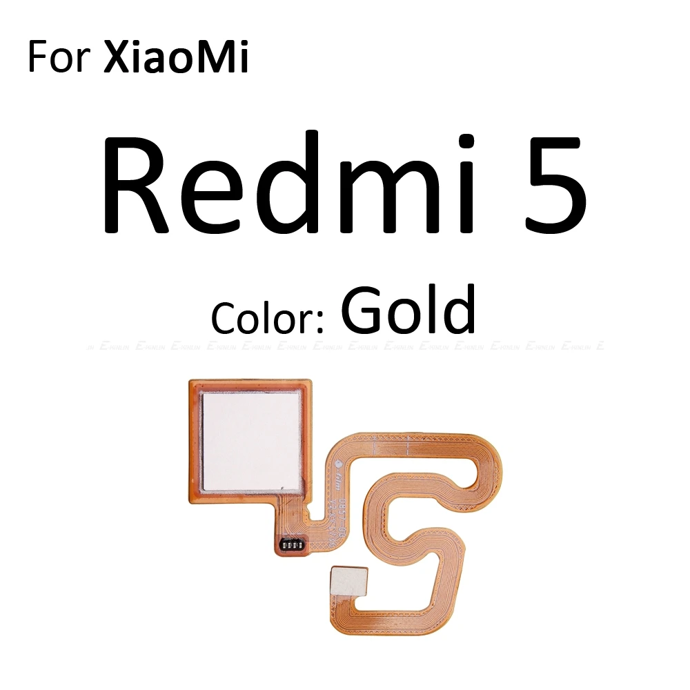 Фото Разъем для сканера отпечатков пальцев для Xiaomi Redmi Note 5, Note 4X, сенсорный датчик ID, кнопка «Домой», гибкий кабель для подключения №3