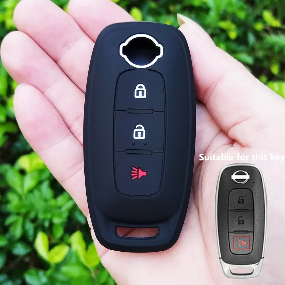 Новый силиконовый чехол для ключей Nissan X-trail t33 Kicks Qashqai J12 Juke Teana Altima Ariya 2023 2024 пульт