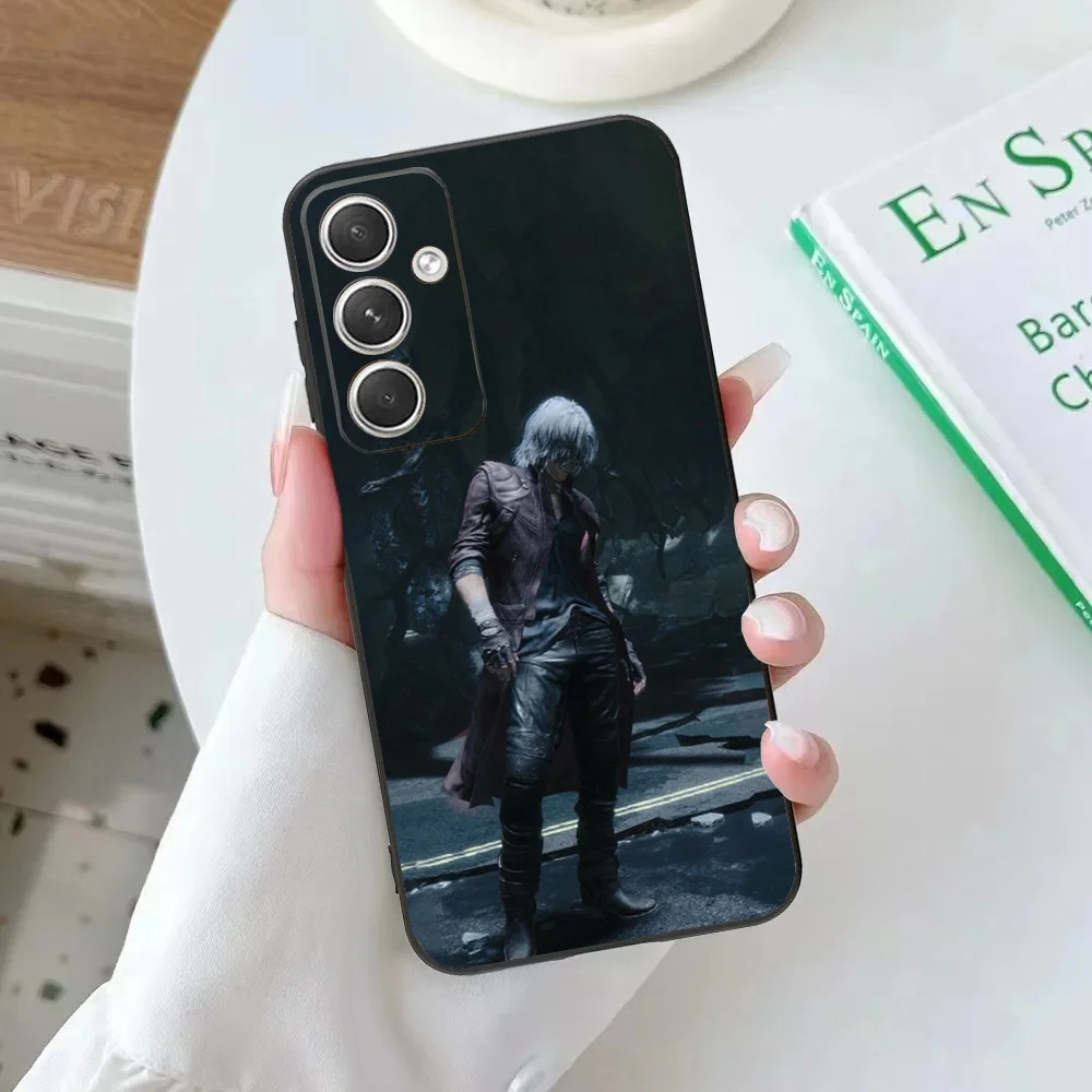 Чехол для телефона D-DMC 5 Dante Vergil Samsung Galaxy A20 A21s A22 A31 A32 A52 A53 A72 73 A80 A91 Мягкий черный