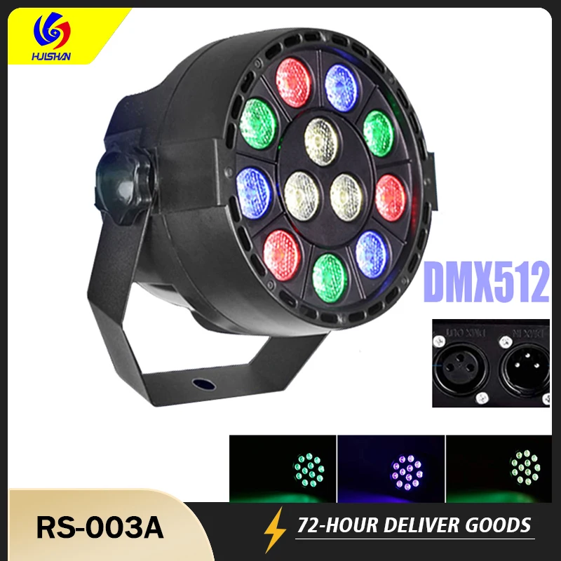 

Светодиодный прожектор номинальной яркости, диско-лазерный светильник, 12 Вт, стробоскоп для вечеринок, диджеев, сценический прожектор для KTV, бара, световой эффект, Клубная вечеринка, точечный светильник