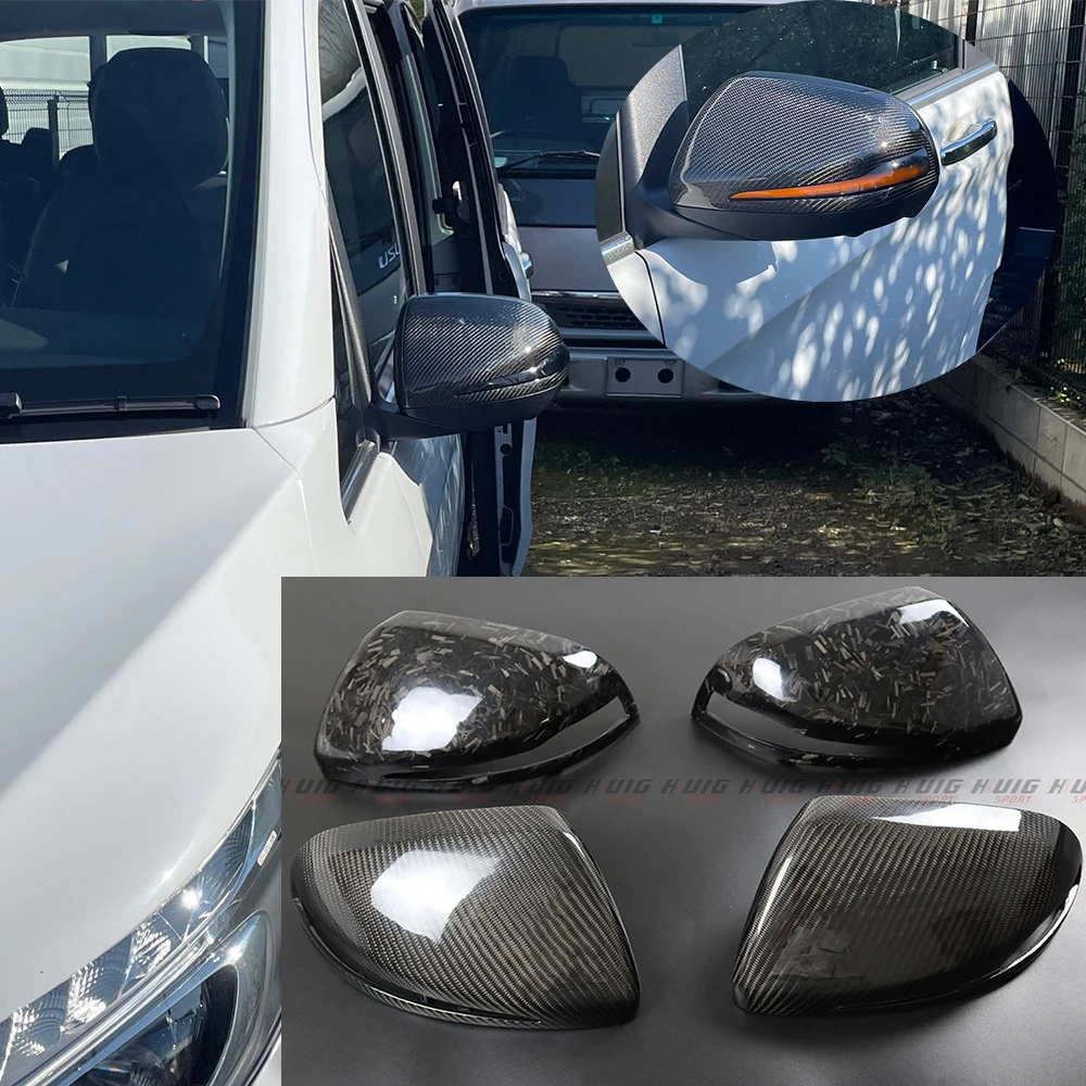 

Car Real Forged Carbon Fiber mirror cover car rearview side mirror caps For Mercedes Benz W447 V Class V250 V260 V220 2014-2020