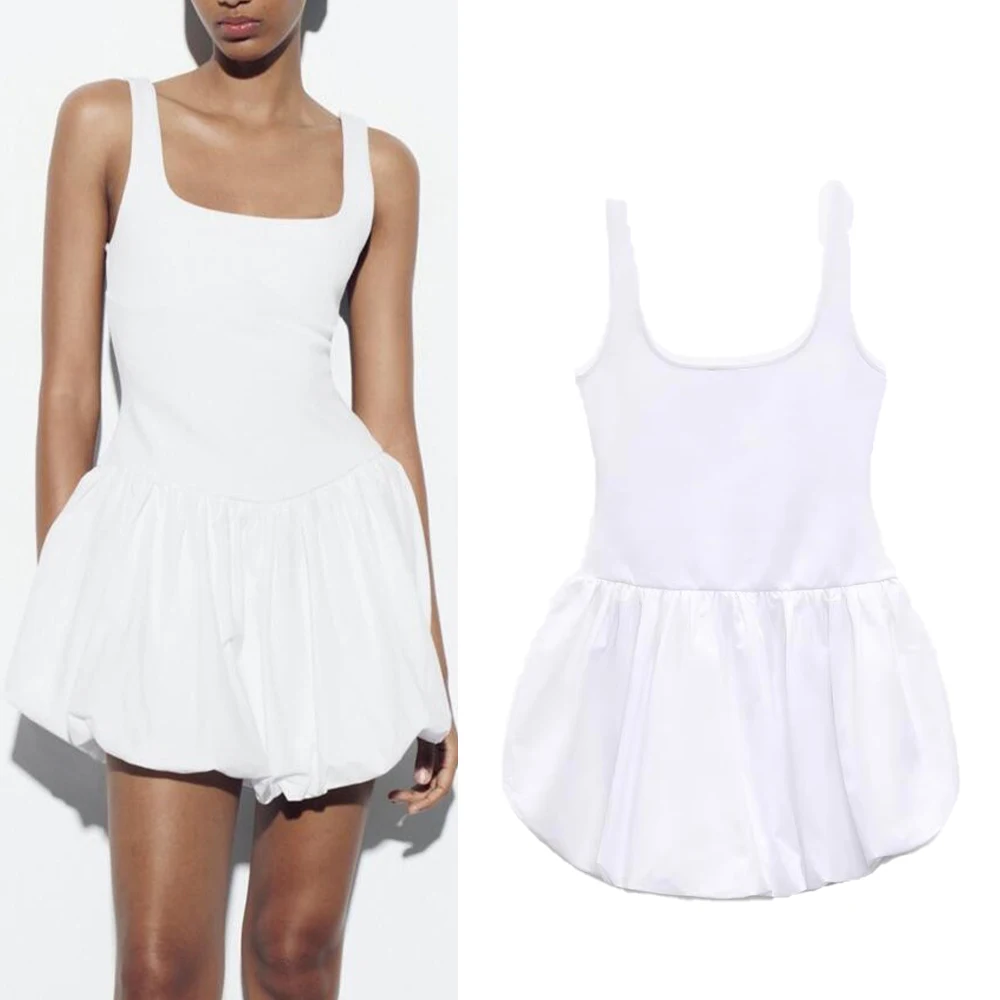 

Новая женская одежда темпераментная модная повседневная элегантная Комбинированная женская балетная юбка на бретелях