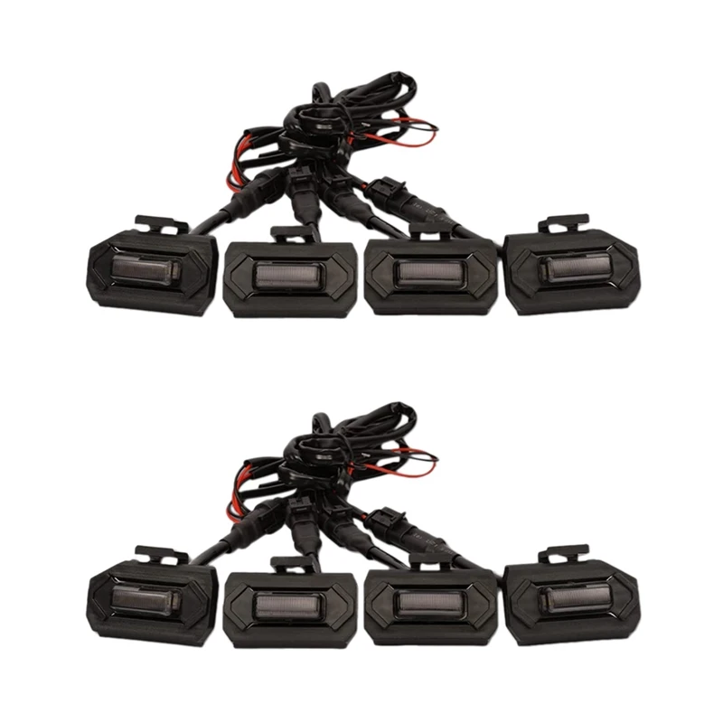 

8PCS LED Front Grill Lights For Toyota Tacoma Raptor TRD Off Road Sport 2020 2021 External Grill Lamp, White Light