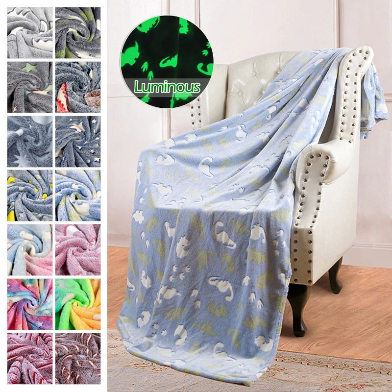 

Luminous Luminous Blanket Soft Pattern Washable Home Decoration Warm And Comfortable Sofa Office Bed Dedicated