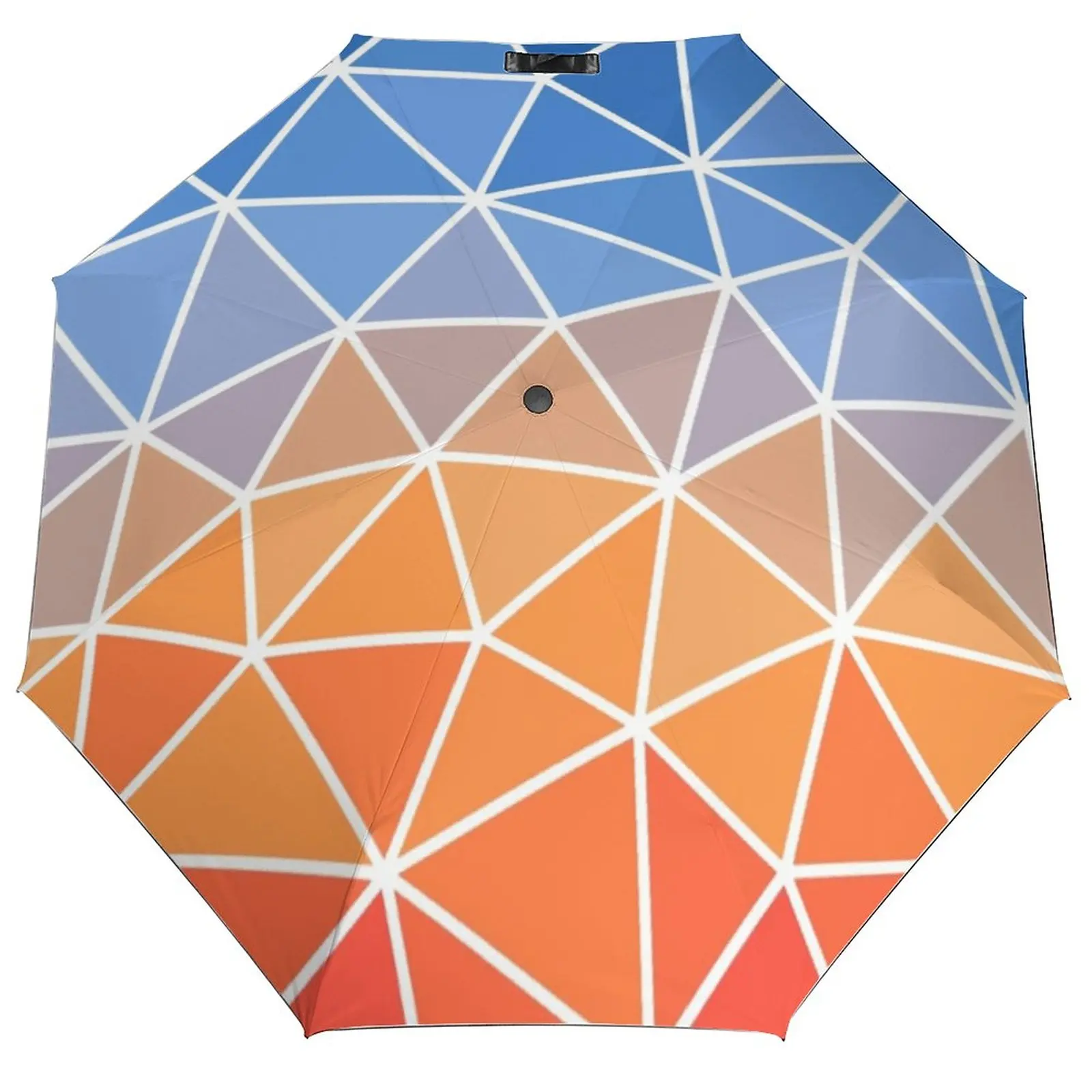 

Зонт с геометрическим принтом Омбре, легкий Автоматический зонт с 8 ребрами, классная летняя фотозащита