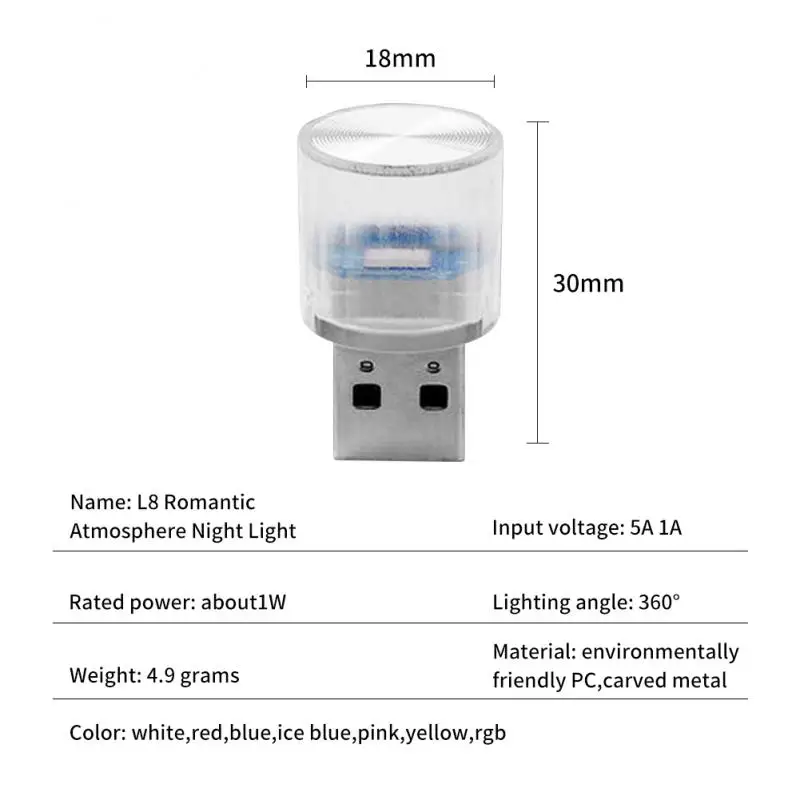 

Модель круглая осветительная Usb-интерфейса, внешняя спальня, красочная ночь, флюоресцентная лампа, мини-размер, внешняя Usb-флюоресцентная лампа