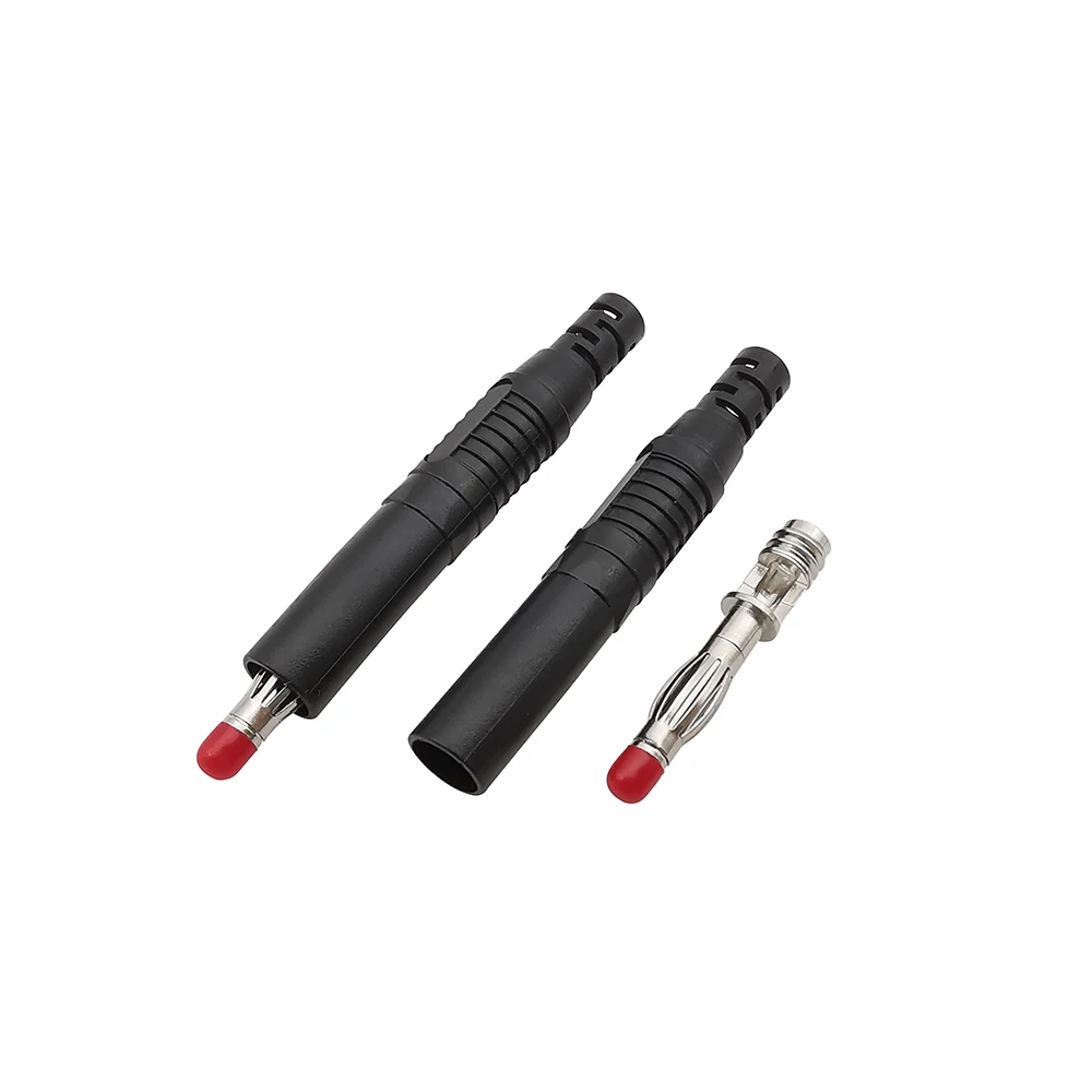 2/5/10 шт. изолированный безопасный штекер типа банан 4 мм прямой припой соединитель