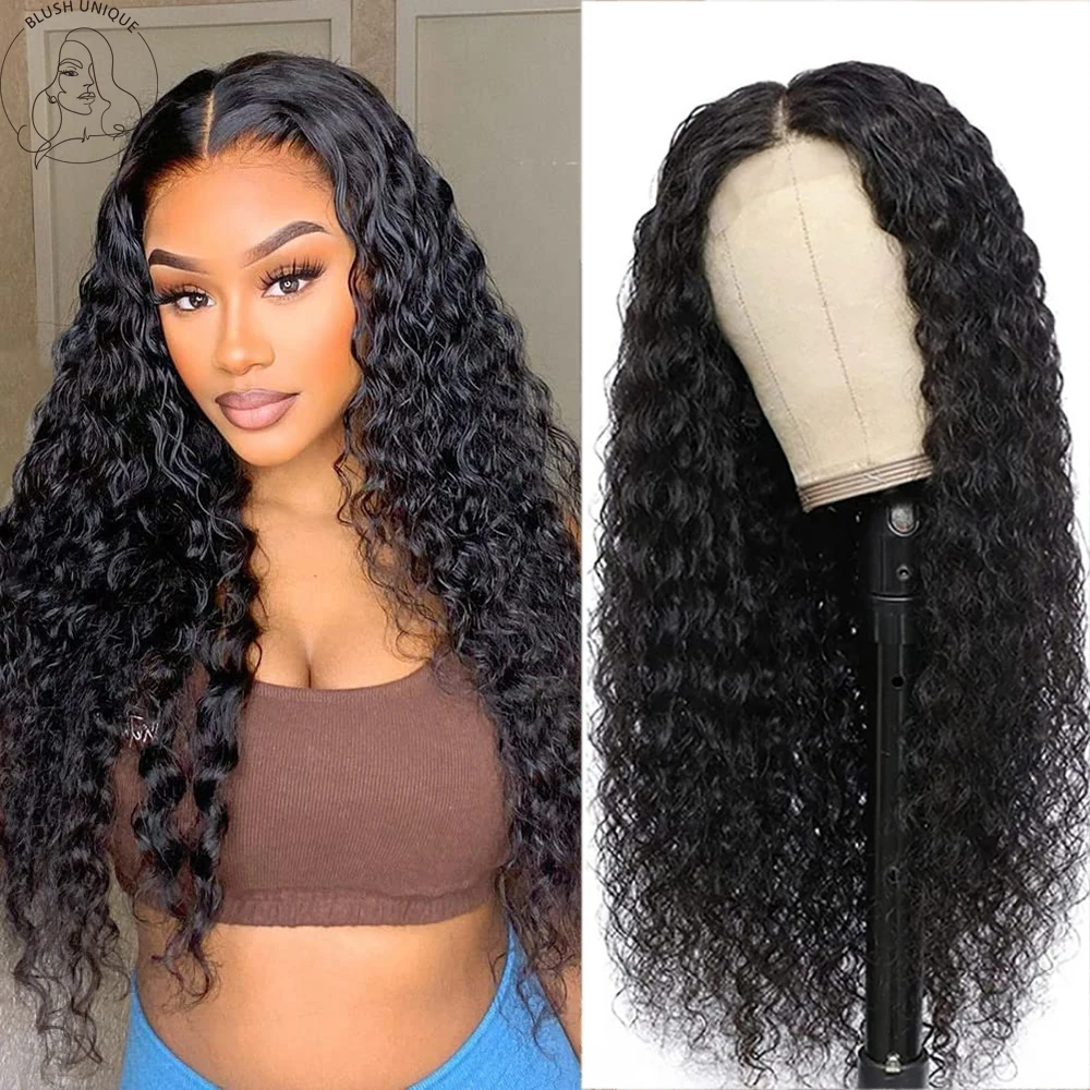 

Deep Curly Lace Wigs For Black Women Synthetic Kinky Curly Lace Wig T Part Pre Plucked with Baby Hair Wavy Curly Wigs Cosplay