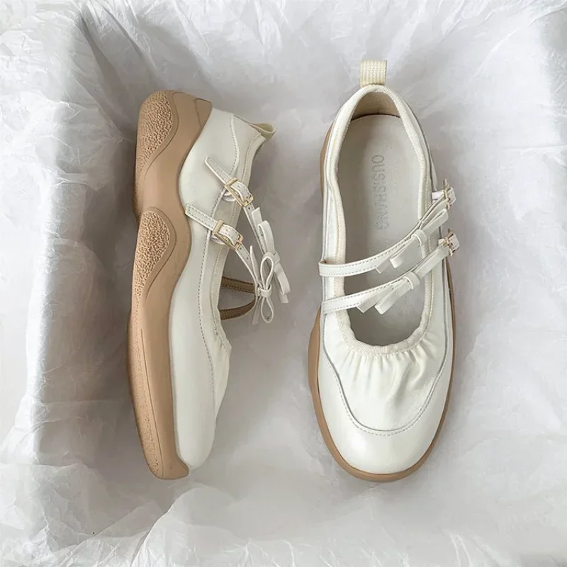 Новинка весны и осени 2024 туфли для ленивых на толстой подошве балетки Galaxy женские