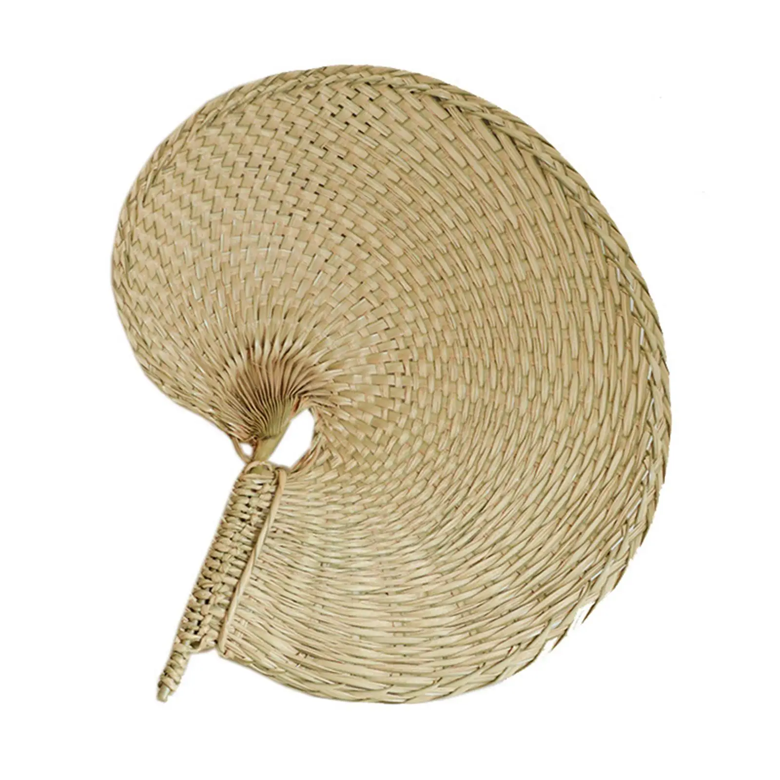 

Hand-Woven Hand Fan Handheld Cooling Supplies Woven Bamboo Hand Fan for Summer Women Girl