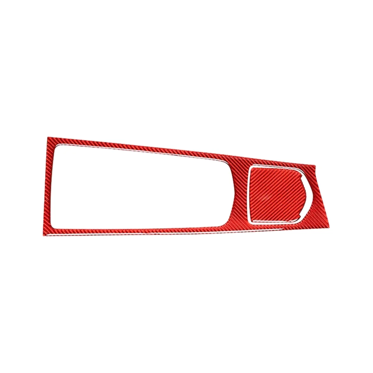

Красная наклейка из углеродного волокна с центральным управлением для отделки мультимедийной панели для Porsche Panamera 2010-2016