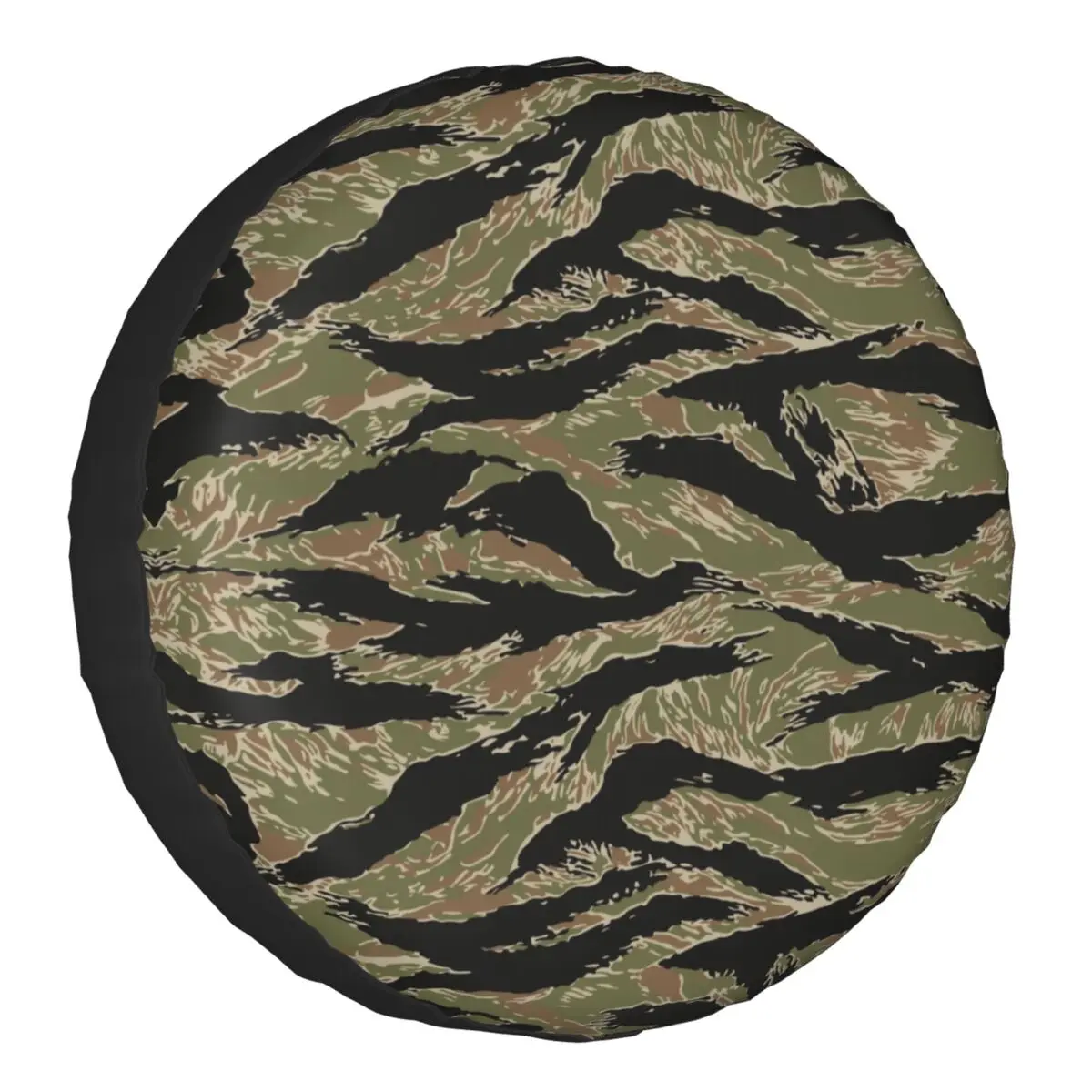 

Tiger Stripe Camo Spare Wheel Cover for Jeep Honda 4x4 RV Military Tactical Camouflage Tire Protector 14" 15" 16" 17" Inch