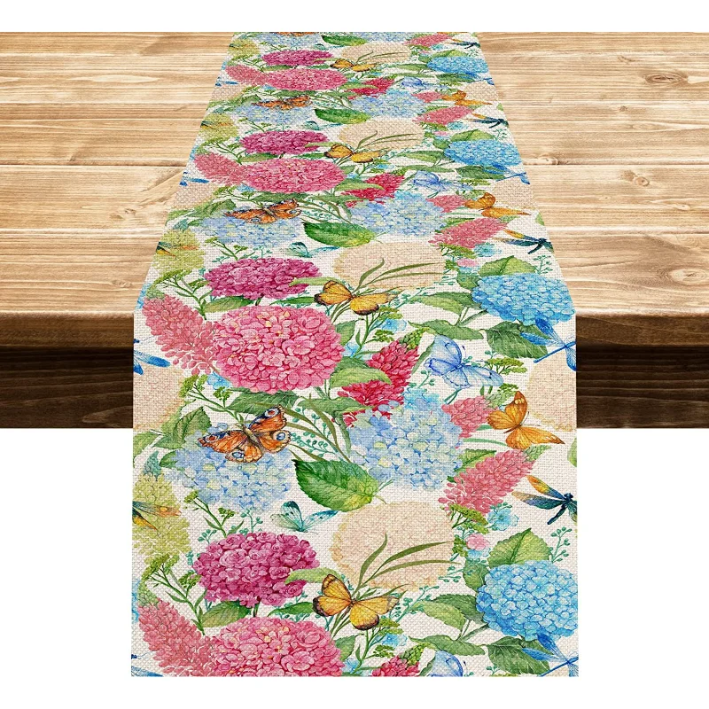 

Linen Material Colorful Table Runner Home Decor Mexican Style Dining Room Living Room Decoration Fashion Table Mat Tablecloth