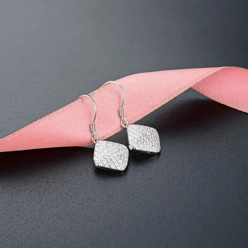 Уникальные инкрустированные серьги холодного стиля элегантные женские
