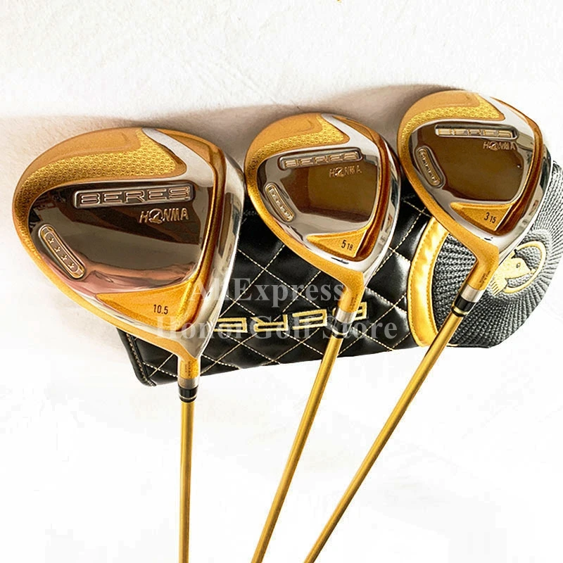 

2022 New HONMA Beres S07 4 star Golf Driver set Driver + fairway woods (3 pcs) Graphite R S flex with Head cover