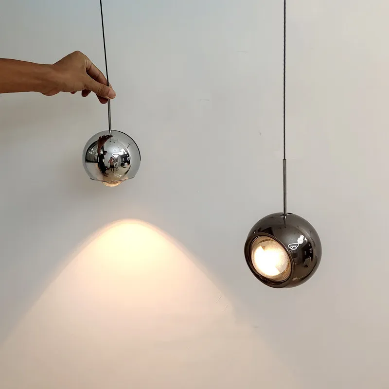 

Modern Free Lifting Led Pendant Lights Plated Gold / Chrome / Black Rotatable Hanging Lamp Bedside Drop Light Led Lamp Luminaria
