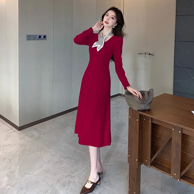 2024 ранняя осень корейский французский стиль нежное SimpleOLS светское элегантное