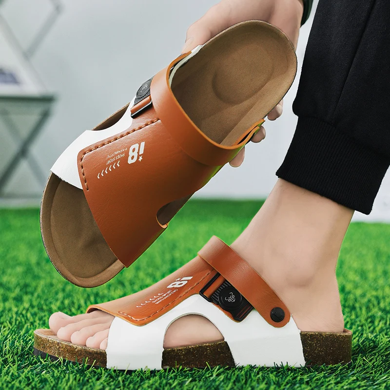 Сандалии и тапочки мужские универсальные стильные дышащие пляжные для отдыха