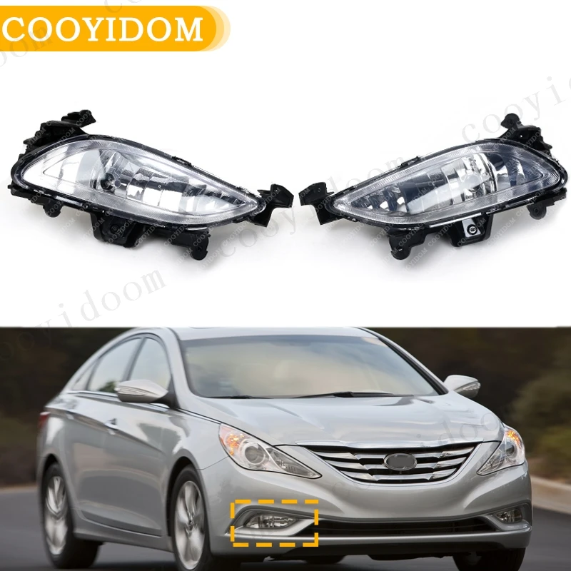 

Car Front Bumper Fog Lights Fog Lamp For Hyundai Sonata 2011 2012 2013 92201-3Q000 92202-3Q000 Assembly headlight foglight