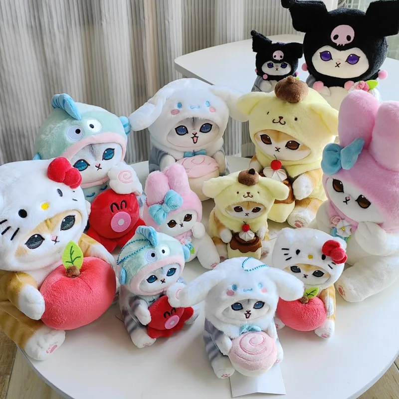 

Sanrio Kawali Kuromi Hello Kitty Plush Toys My Melody Cinnamoroll Pillow Cat Toys Plushie Keychain Stuffed Doll for Kids Gift