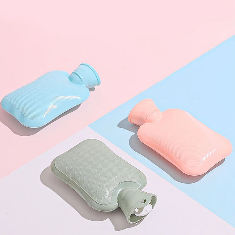 

New 1L Thick Hot Water Bottles Portable PVC Rubber Winter Hot Water Bag Warm Water Bottle