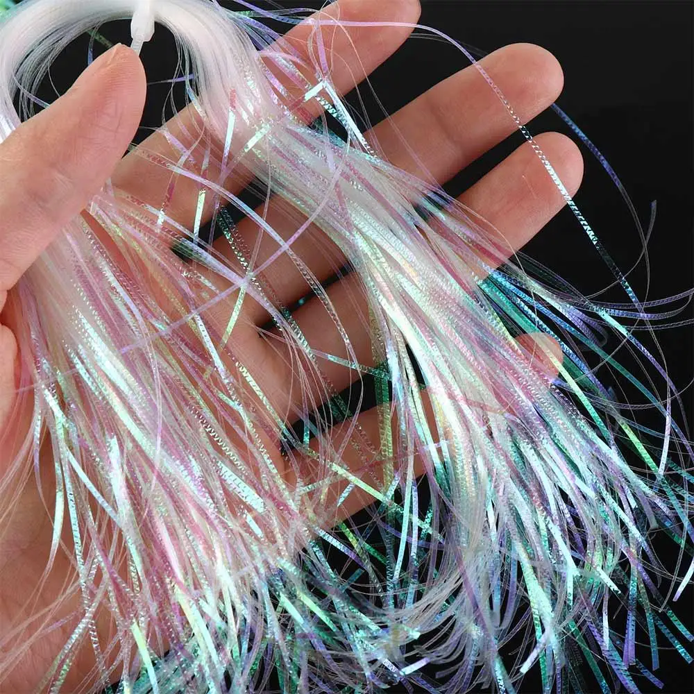 Гофрированные нити вспышки шириной 1 мм рыбья чешуя рыболовная нахлыстом