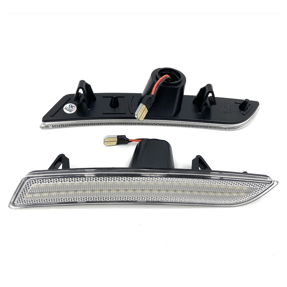

Front Led Side Marker Lights White 12V ABS+PC+LED Car Accessories Front LED Lamp Side Marker Lights Waterproof