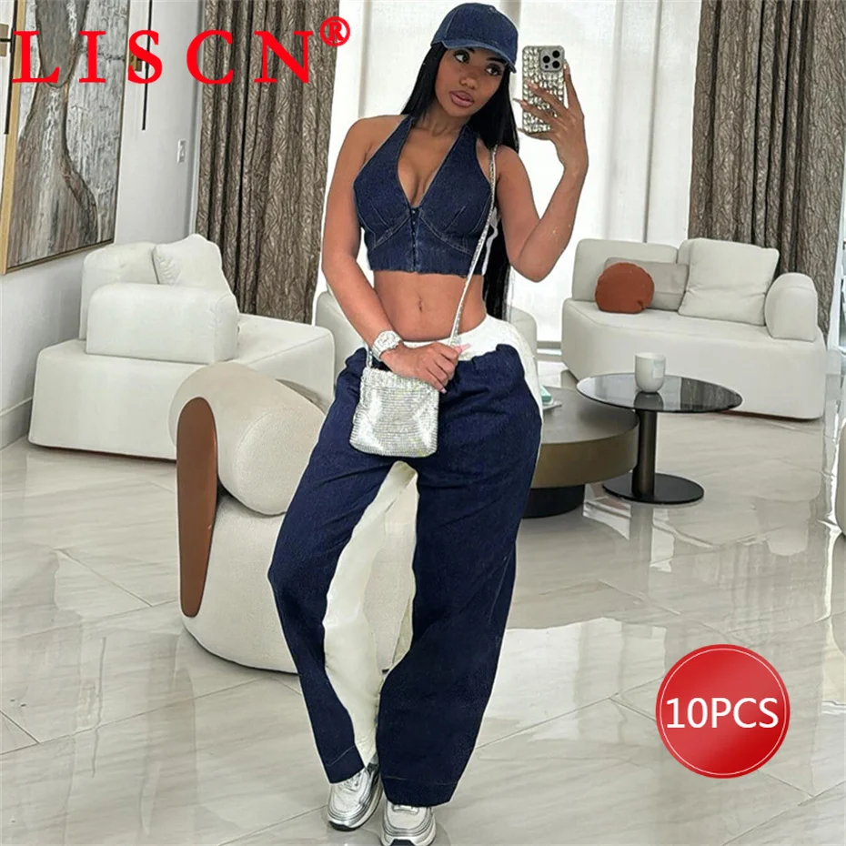 10 крупных партий оптовая продажа спортивные костюмы 2024 стиль пэчворк комплект из