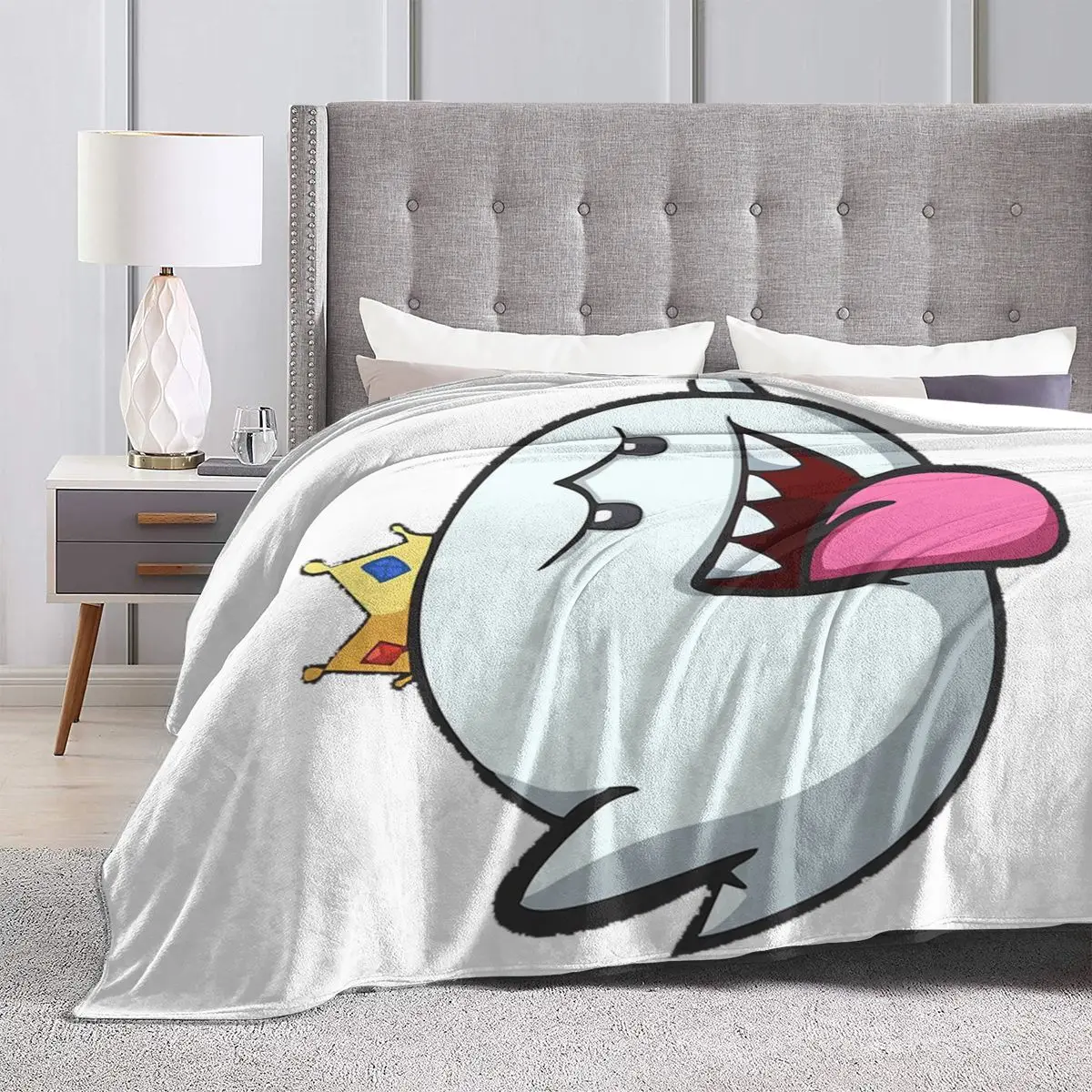 Одеяло мягкое Фланелевое King Boo покрывало 46 плюшевое для кровати гостиной пикника