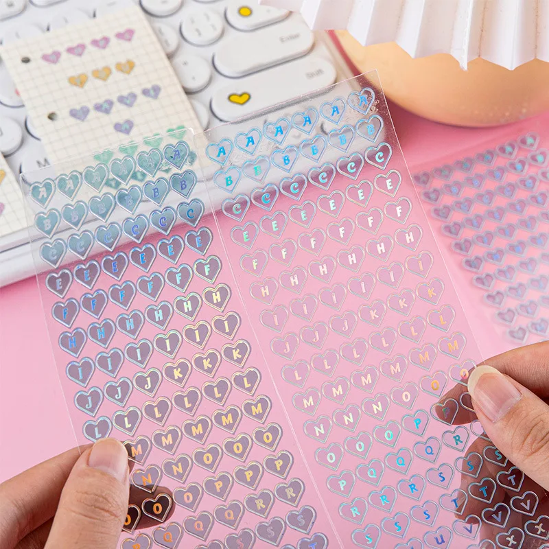 Буквы-Стикеры из ПВХ для подарка Цветные самоклеящиеся буквы скрапбукинга