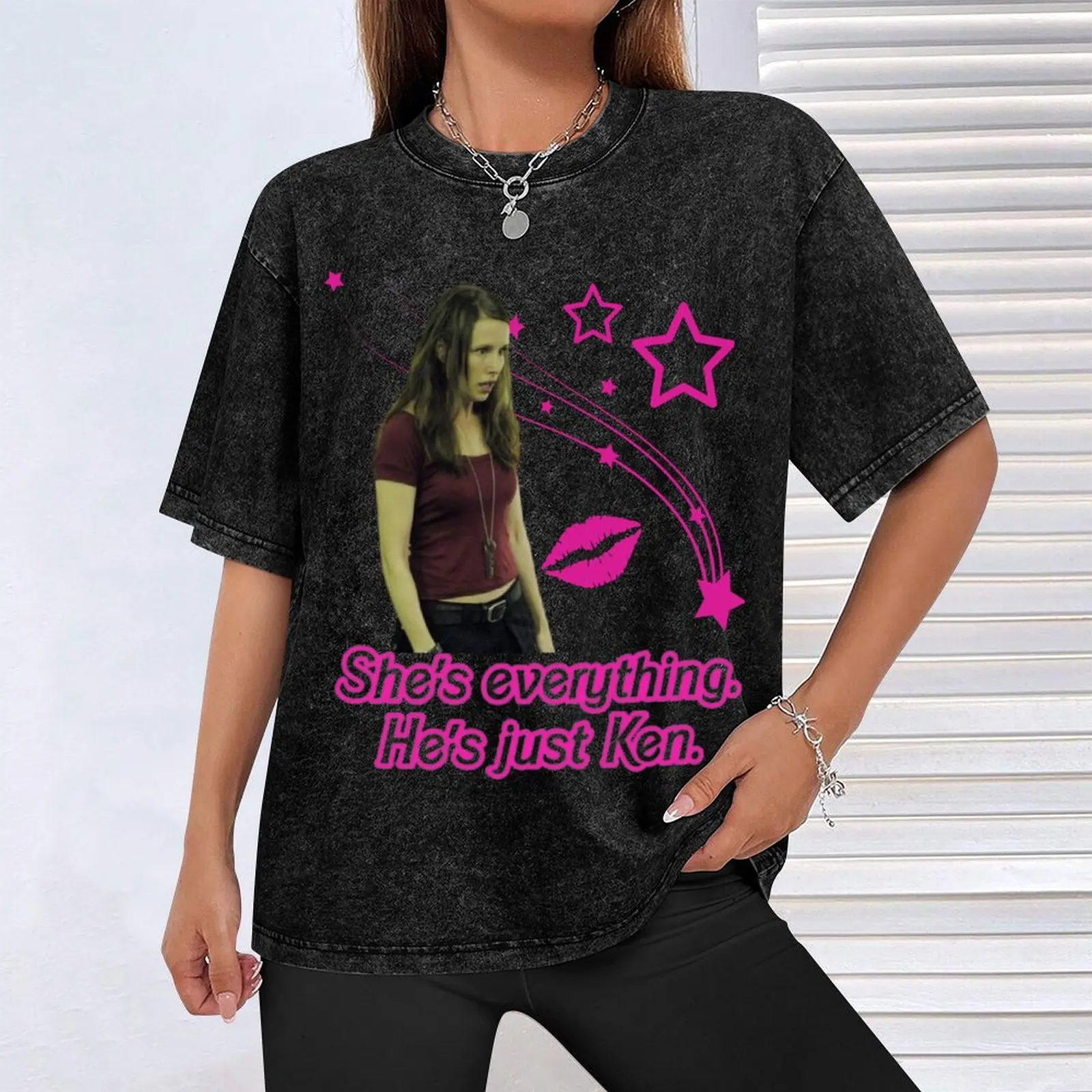 Фото Футболка AMANDA SAW STARS DESIGN для бега с короткими рукавами №4