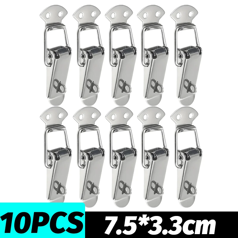 

10/1 шт. дверные защелки, пружинные защелки для шкафа, коробки, ручка, тумблер, зажим, засов, пряжки с уткой, мебельные застежки для деревянных коробок