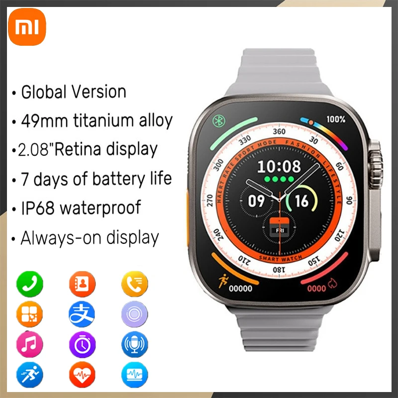 

Xiaomi Ultra Max Smart Watch Series 8 ECG NFC Smartwatch Waterproof Wireless Charging Sports Wristwatch Reloj Fitness Bracelet