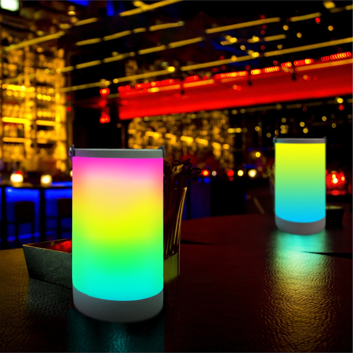 

Portable LED Atmosphere Table Lamp Bedside Indoor Decoration Bedroom Night Light For Home Desk Lamp USB RGB Colorful Neon Gift