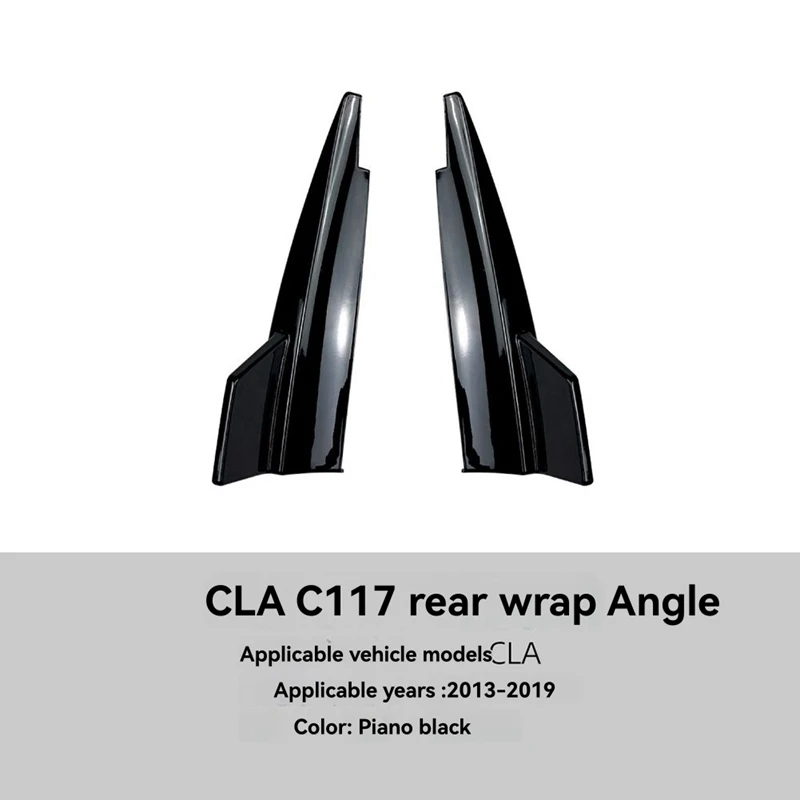 Фото Супер-скидка: задний спойлер-диффузор для Mercedes Benz C117 CLA180 200 45AMG 13-19, глянцевый черный №4