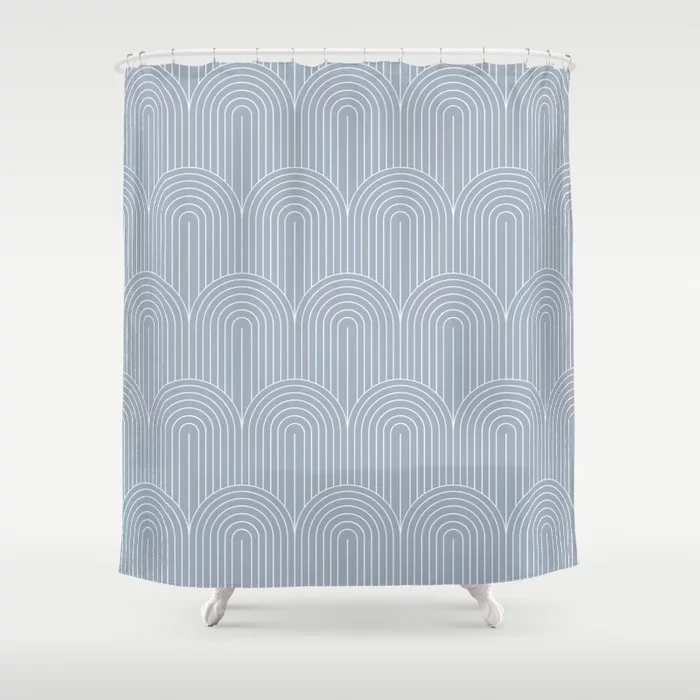 

Multiple Rules Ellipse Arc Line Pattern Bathroom Curtain Home Decoration Waterproof Bathtub Creative Personality Shower Curtain