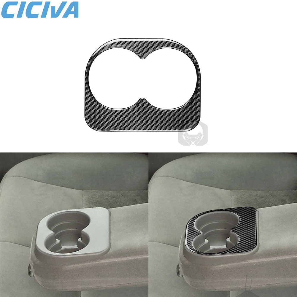 

Suitable for 2000-2004 Chevrolet Impala Real Carbon Fiber Car Rear Drain Cup Holder Decorative Sticker Car Interior Accessories