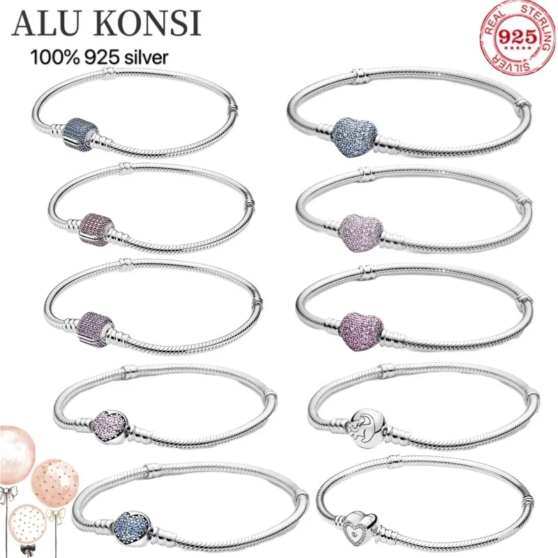 

Женский браслет из серебра 925 пробы, с плетением змеи