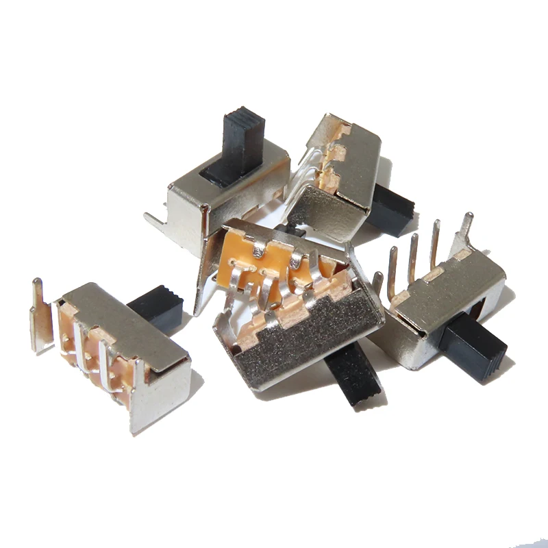 1000PCS SS12F23 SS-12F23 SPDT 1P2T переключатель слайдер 5PIN 3 2 90 градусов 3 мм 4 мм 5 мм 6 мм