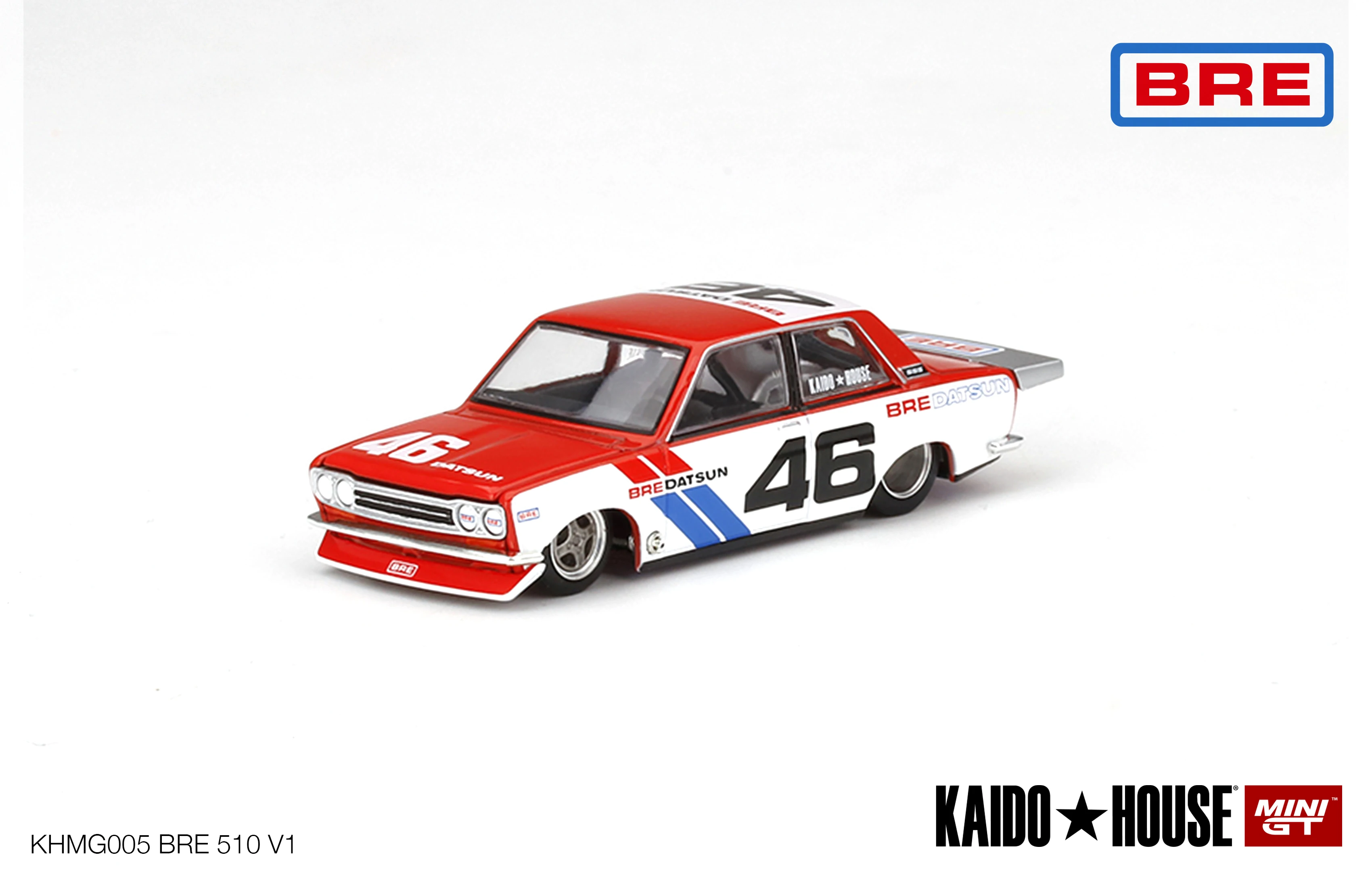 

Kaido House x MINI GT 1:64 Datsun 510 Pro Street BRE510 V1 KHMG005 LHD