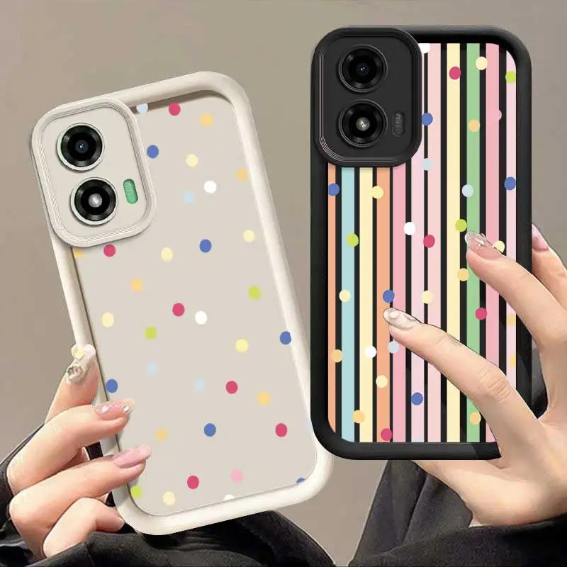 Цветной чехол для телефона Motorola Moto G04S