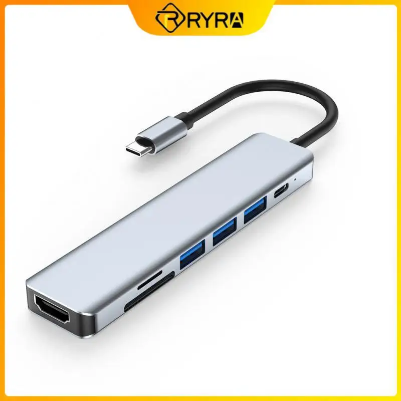 

USB-концентратор RYRA 7 в 1, 3,0 PD, 87 Вт, 4K, 30 Гц, USB 3,0