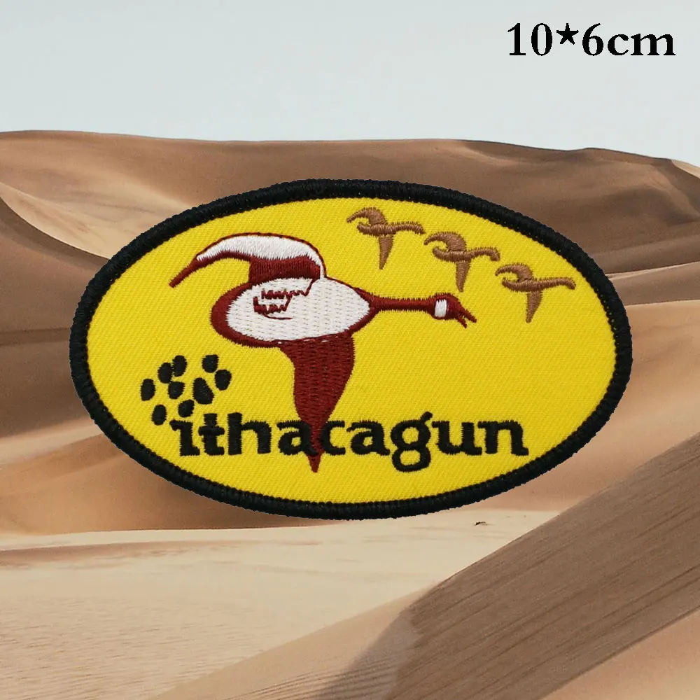 Логотип компании огнестрельное оружие этикетка для шитья значки в стиле