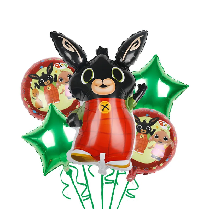 Мультяшный набор воздушных шаров Bing Rabbit воздушный шарик из алюминиевой пленки