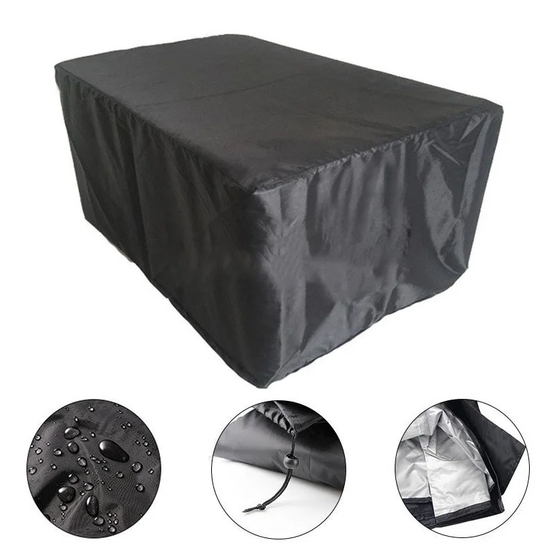 

210D Durable Oxford Cloth Furniture Dust Cover 32 Sizes Optional Black Silver Color Dustproof Cover Waterproof Protective Cover