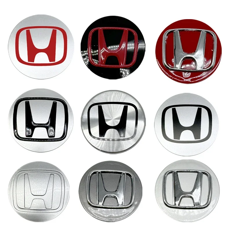 4pcs 58/62/69mm Car Wheel Center Hub Cap Rim Dustproof Cover Emblemem For Honda Accord CRV XRV Civic Odysse Fit City